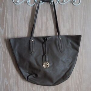 BCBG BrownTote with Gold Accent